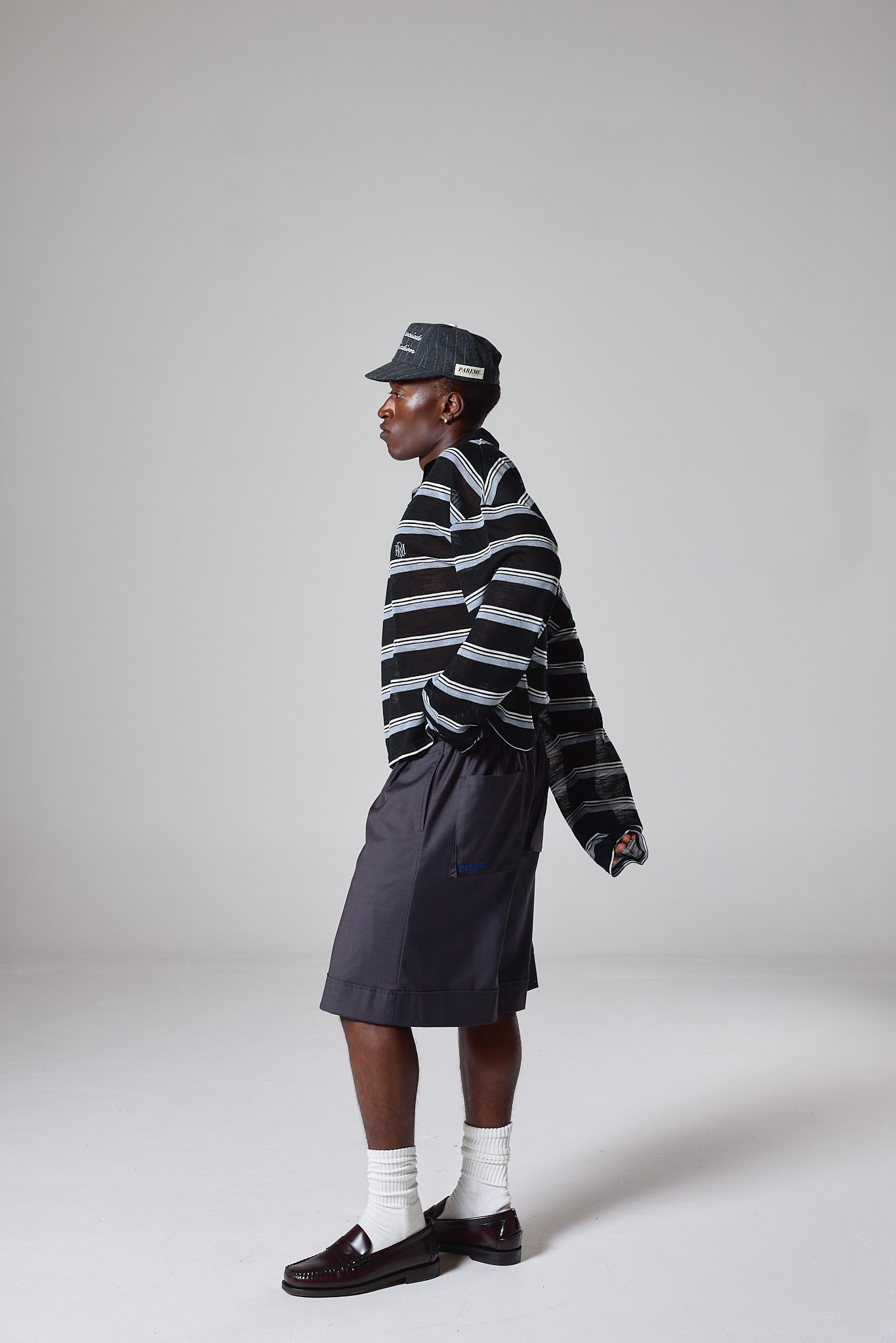 Double Pleated Drill Shorts