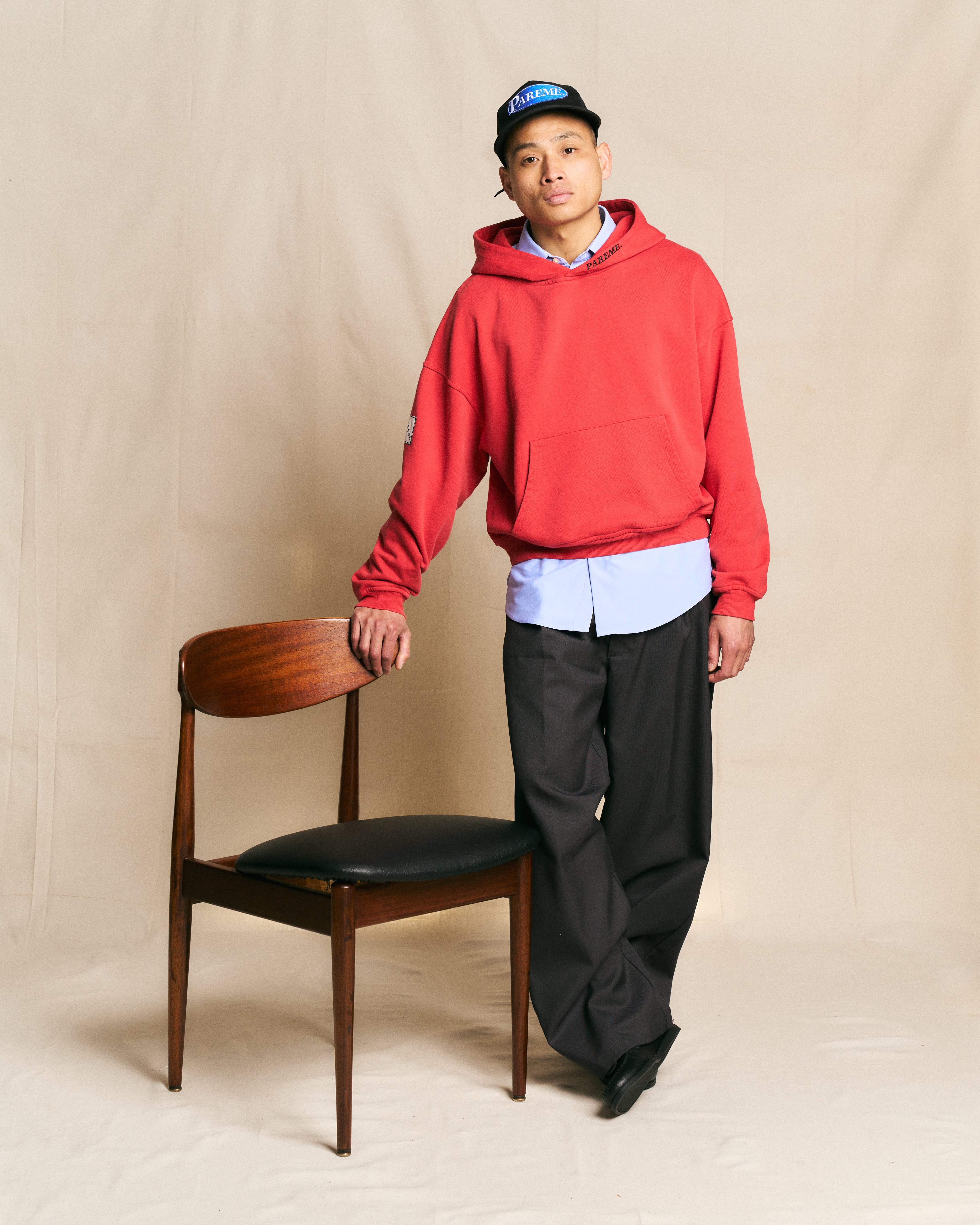 Washed Panel Hoodie