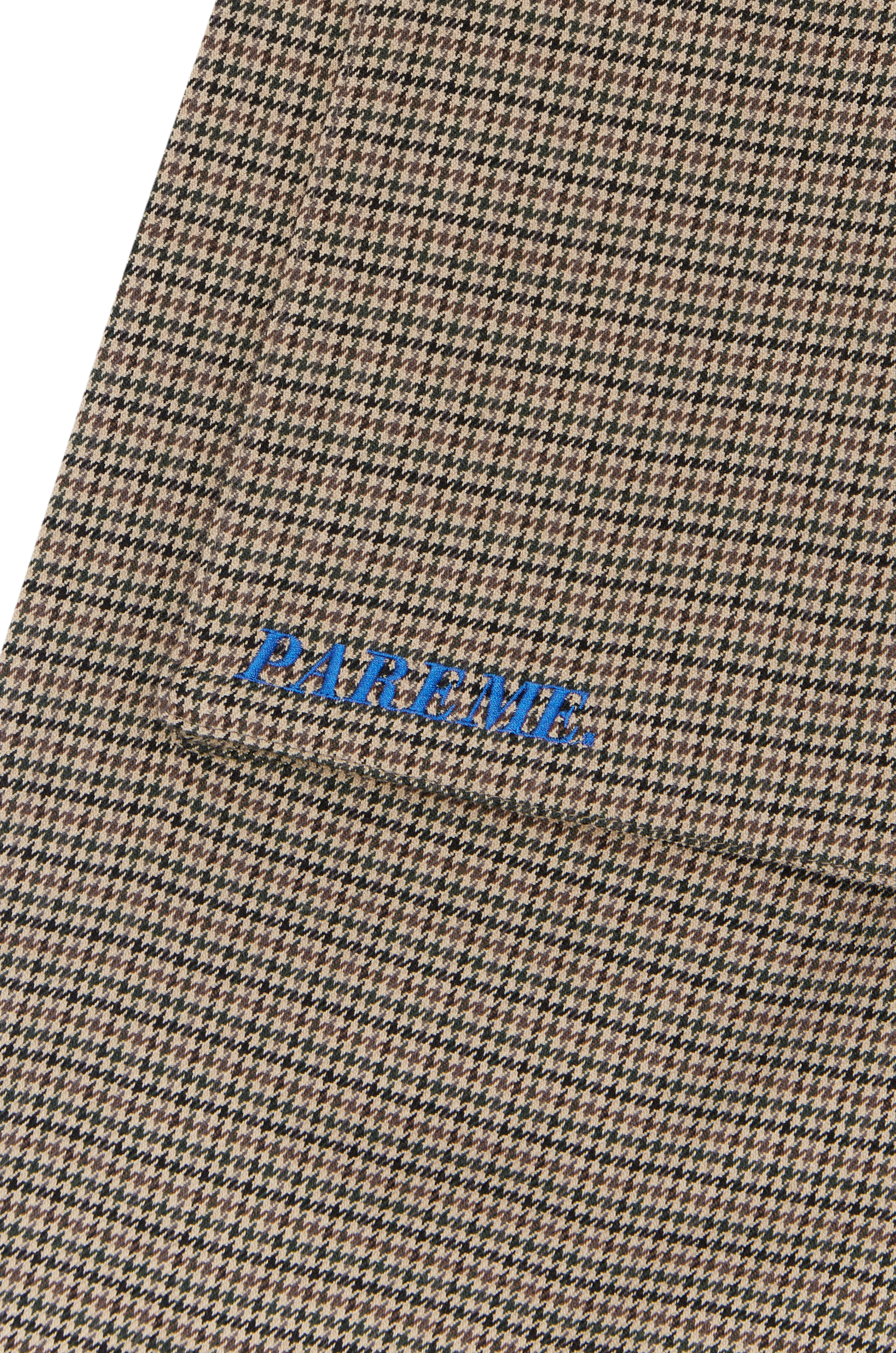 Pleated Houndstooth Short